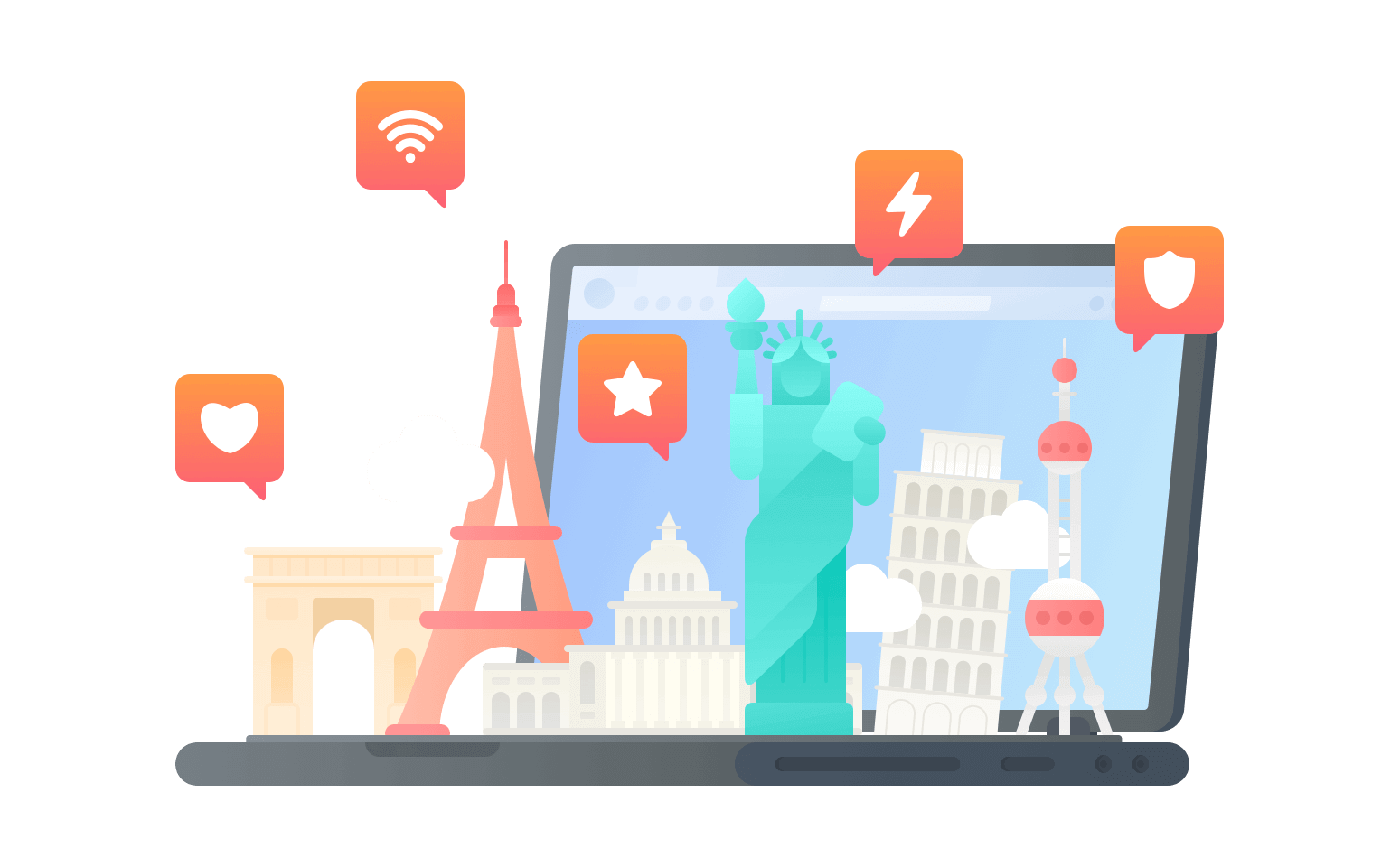 在安道尔连接到中国的软件 - 翻回VPN